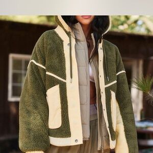 Free People Trail bender Fleece Hoodie